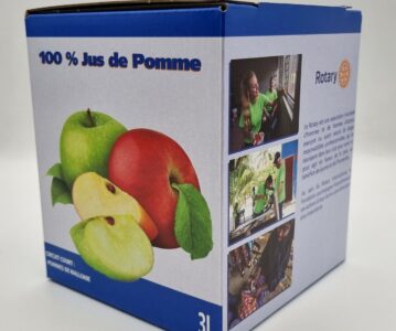 Vente de Jus De Pomme au profit de nos oeuvres caritatives!